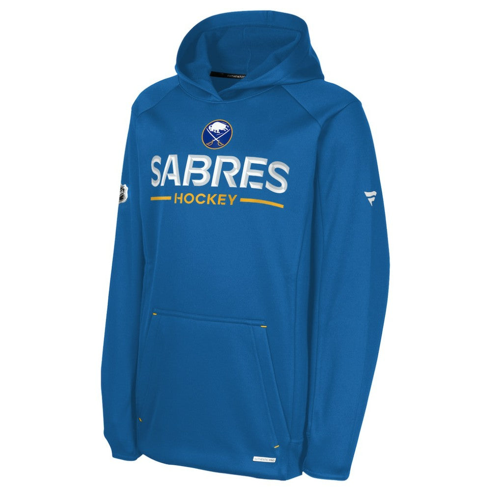 Buffalo Sabres Fanatics Youth Authentic Pro Rink Raglan Hoodie - Royal - NHL