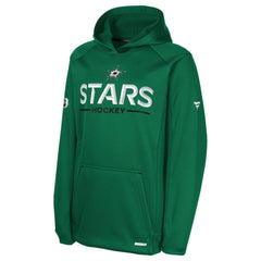 Dallas Stars Fanatics Youth Authentic Pro Rink Raglan Hoodie - Kelly Green - NHL