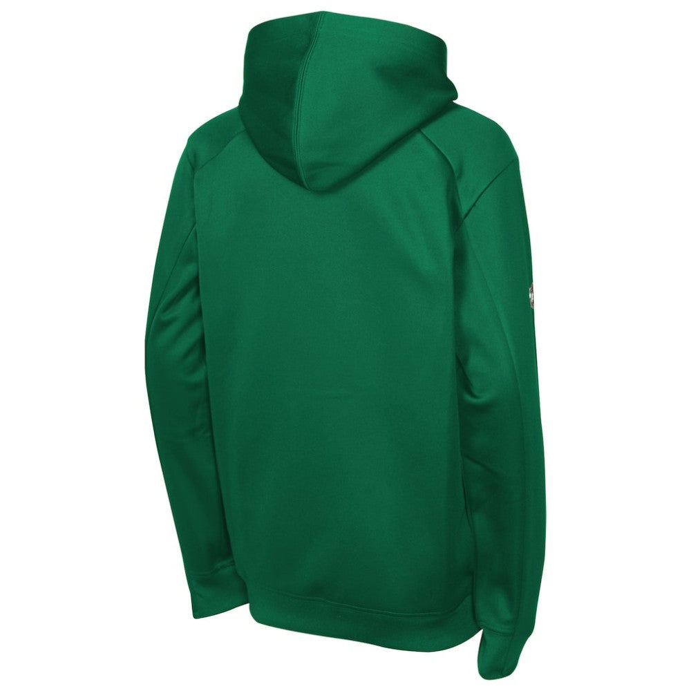 Dallas Stars Fanatics Youth Authentic Pro Rink Raglan Hoodie - Kelly Green - NHL