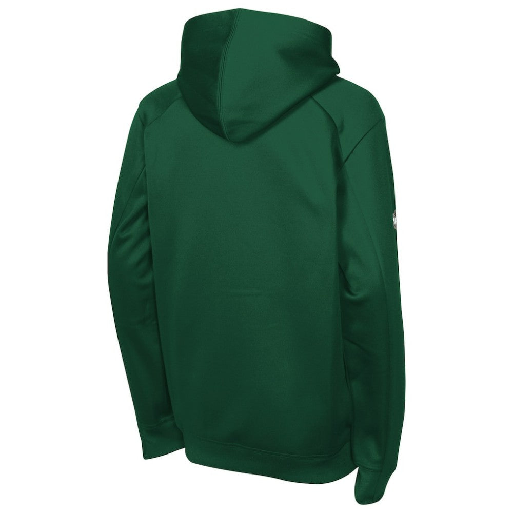 Minnesota Wild Fanatics Youth Authentic Pro Rink Raglan Hoodie - Green - NHL