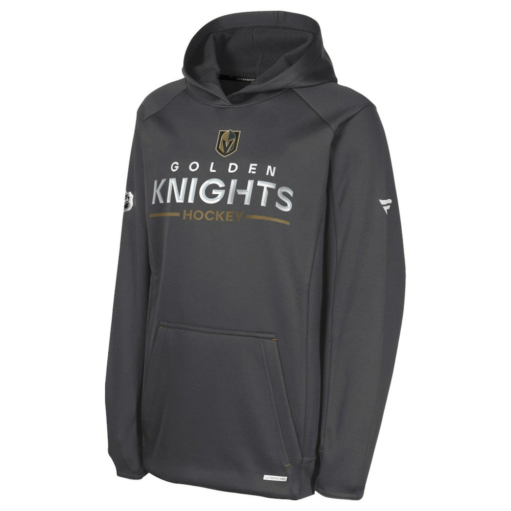 Vegas Golden Knights Fanatics Youth Authentic Pro Rink Raglan Hoodie - Gray - NHL