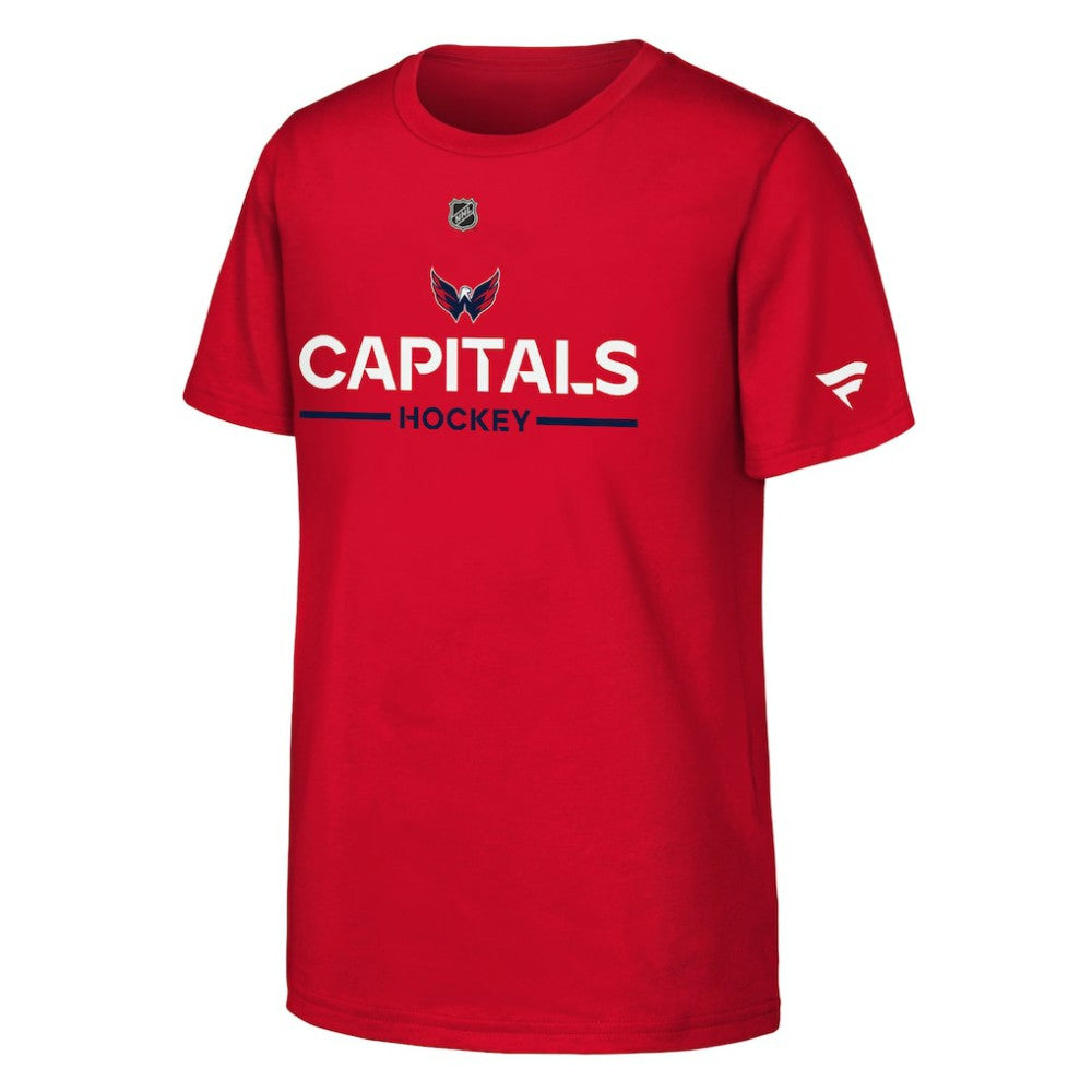 Washington Capitals Fanatics Youth Authentic Pro Wordmark T-Shirt - Red - NHL