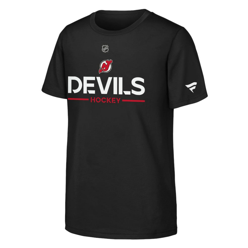 New Jersey Devils Fanatics Youth Authentic Pro Wordmark T-Shirt - Black - NHL