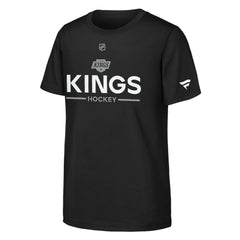 Los Angeles Kings Fanatics Youth Authentic Pro Wordmark T-Shirt - Black - NHL