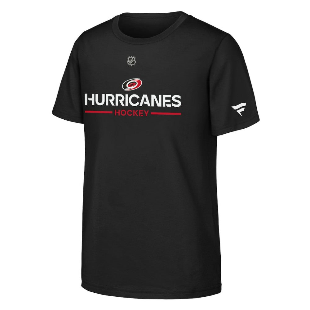 Carolina Hurricanes Fanatics Youth Authentic Pro Wordmark T-Shirt - Black - NHL