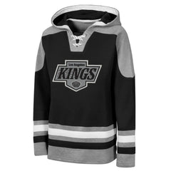 Los Angeles Kings Outerstuff Youth Ageless Must Have Home V-Neck Hoodie - Black - NHL
