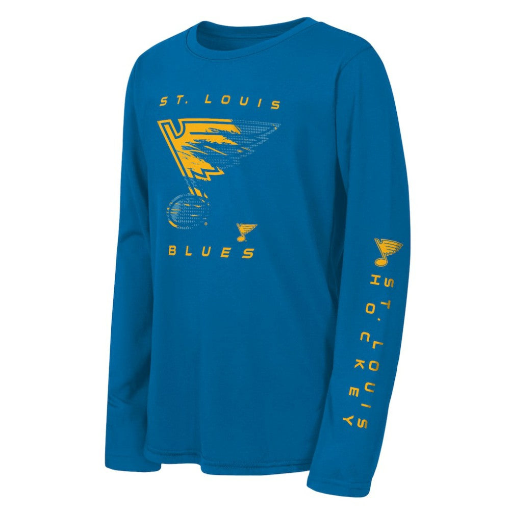 St. Louis Blues Outerstuff Youth Seize the Win Long Sleeve T-Shirt - Blue - NHL