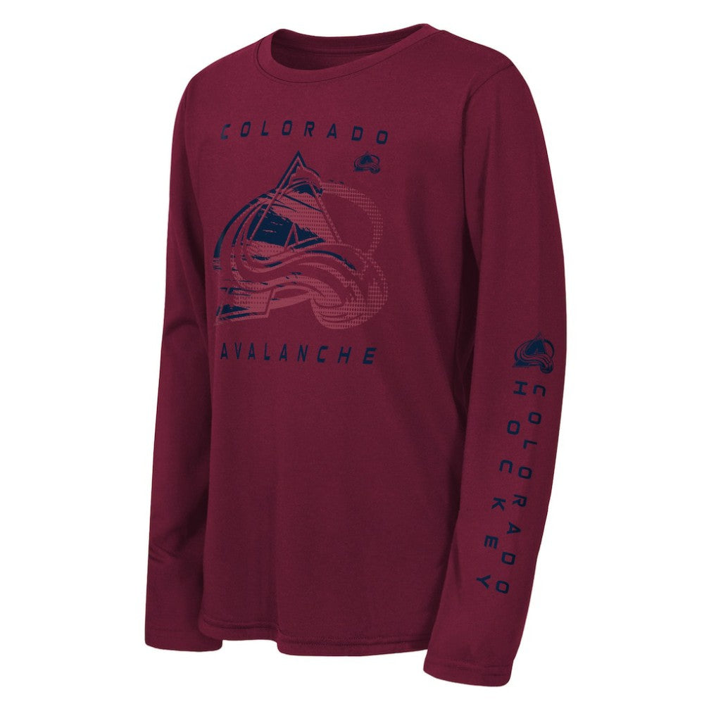 Colorado Avalanche Outerstuff Youth Seize the Win Long Sleeve T-Shirt - Burgundy - NHL