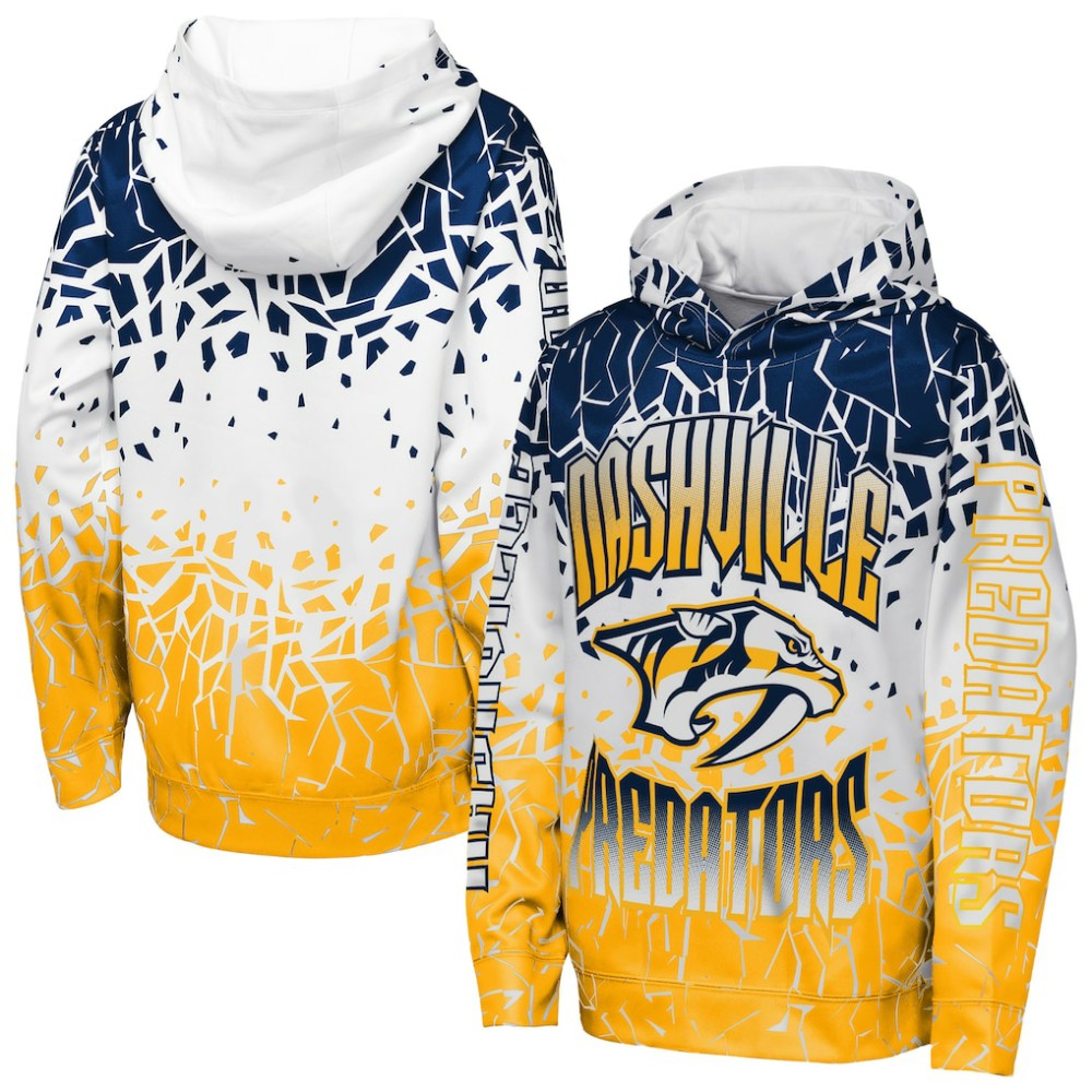 Nashville Predators Outerstuff Youth Frozen Frenzy Hoodie - Navy - NHL