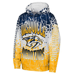 Nashville Predators Outerstuff Youth Frozen Frenzy Hoodie - Navy - NHL