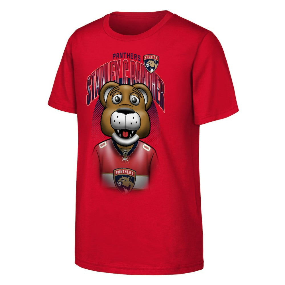 Florida Panthers Outerstuff Youth Mascot Highlight T-Shirt - Red - NHL