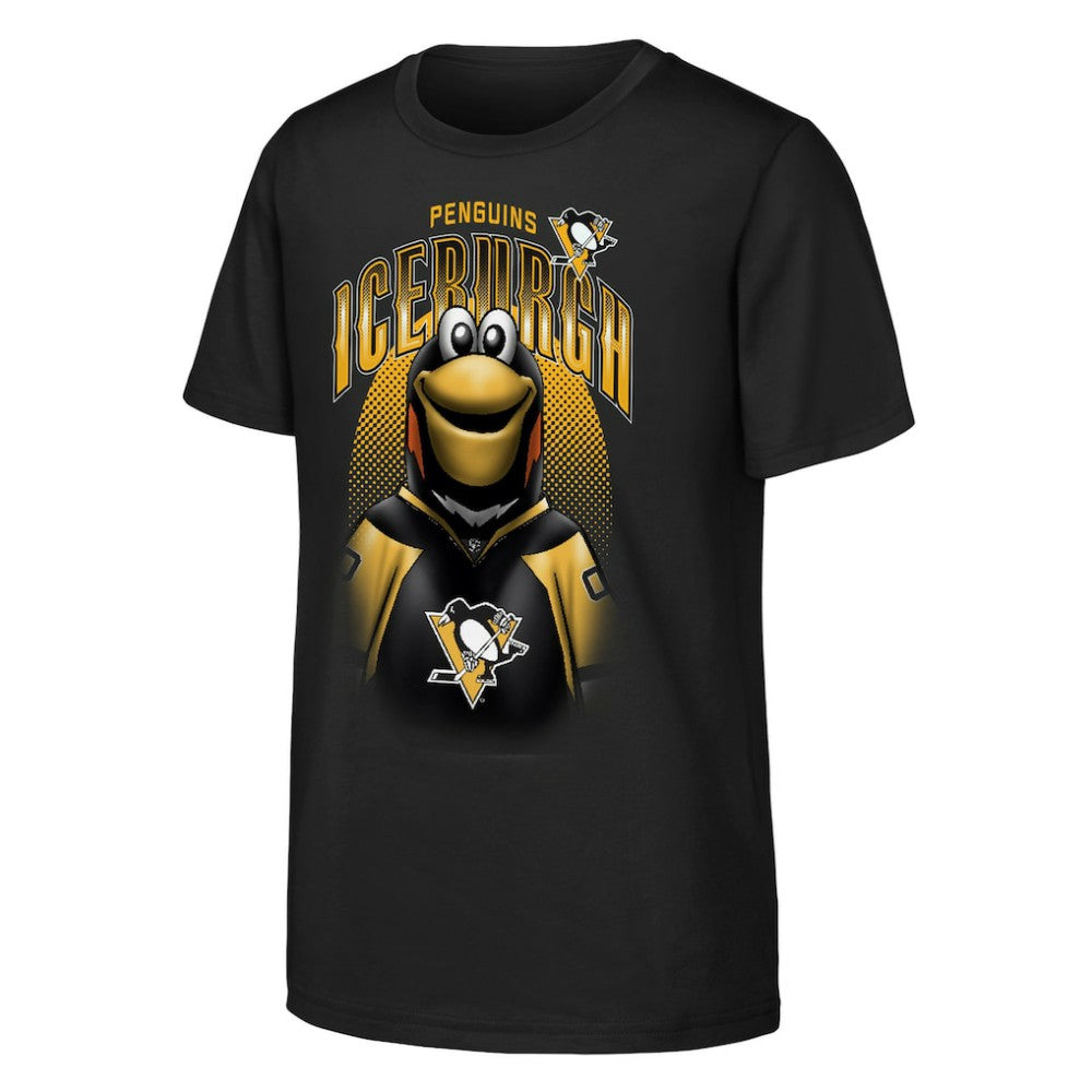 Pittsburgh Penguins Outerstuff Youth Mascot Highlight T-Shirt - Black - NHL