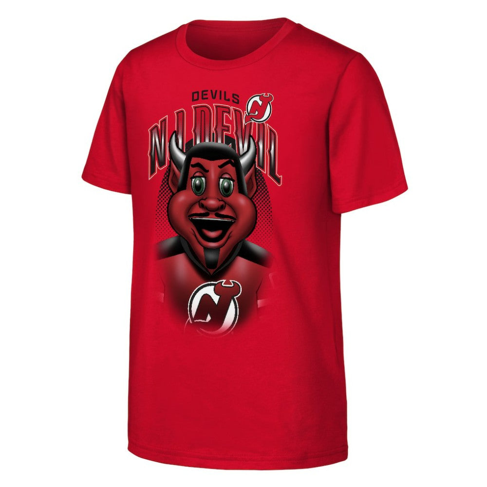New Jersey Devils Outerstuff Youth Mascot Highlight T-Shirt - Red - NHL