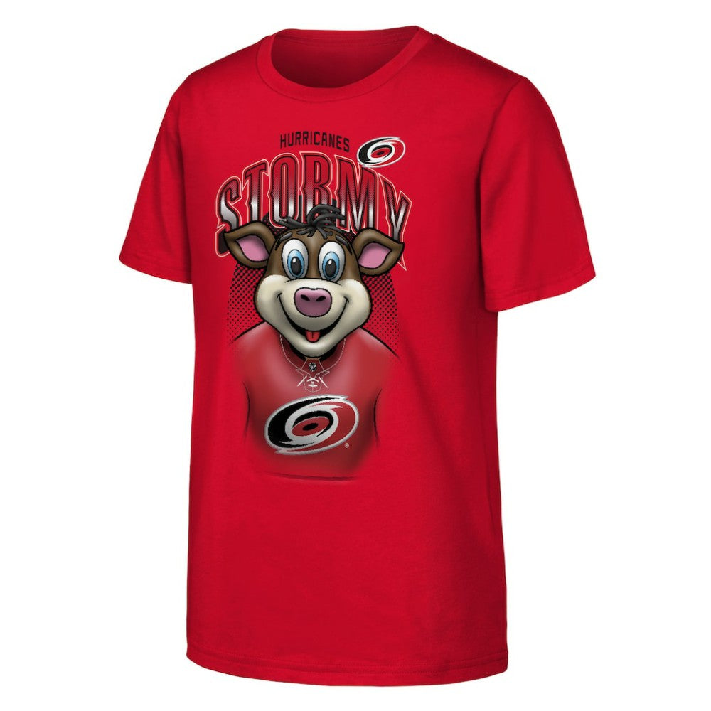 Carolina Hurricanes Outerstuff Youth Mascot Highlight T-Shirt - Red - NHL