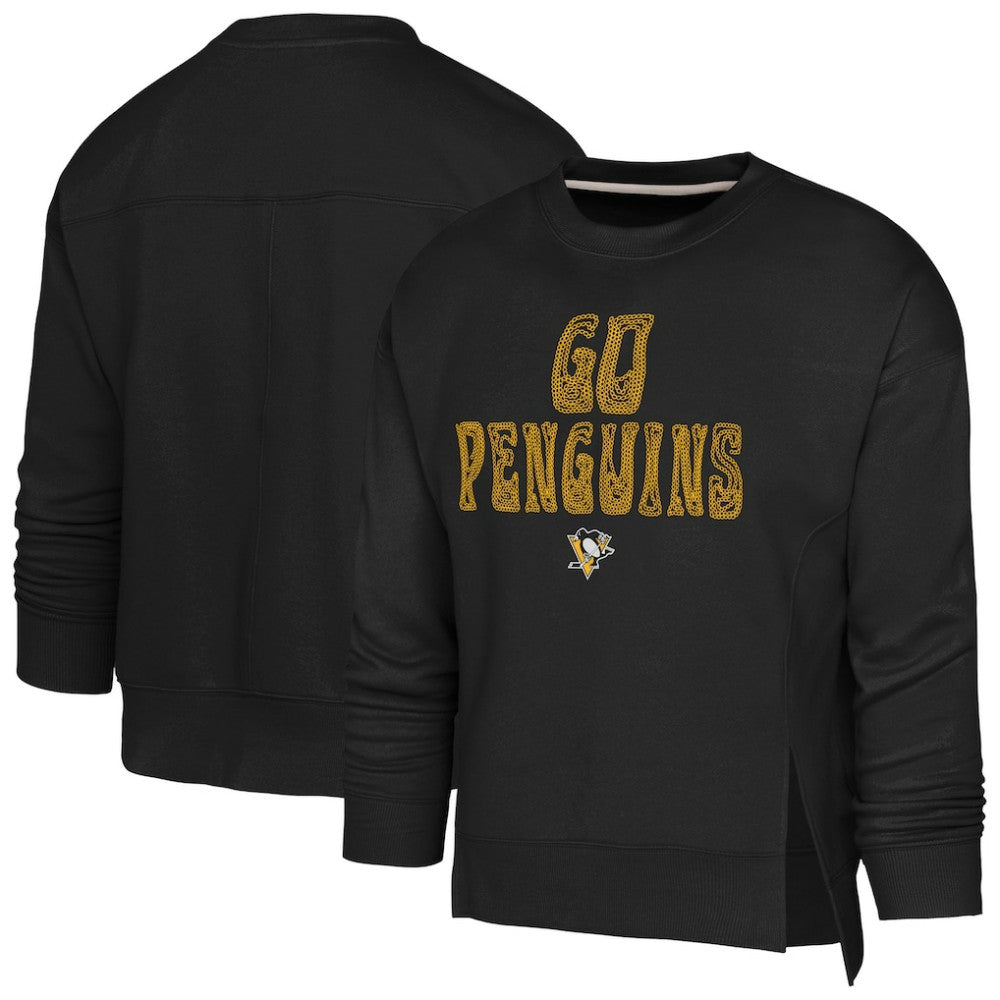 Pittsburgh Penguins Outerstuff Girls Youth Game Love Sweatshirt - Black - NHL
