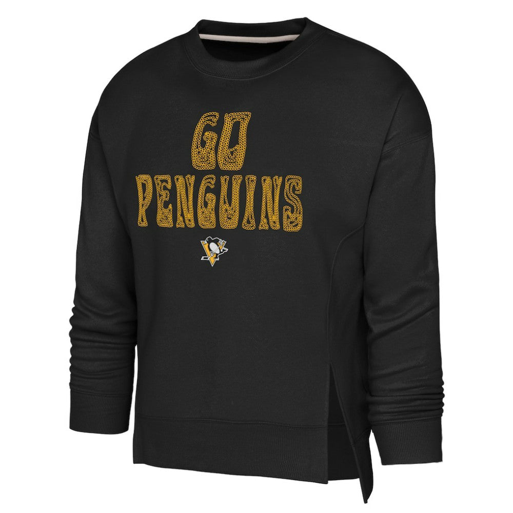 Pittsburgh Penguins Outerstuff Girls Youth Game Love Sweatshirt - Black - NHL