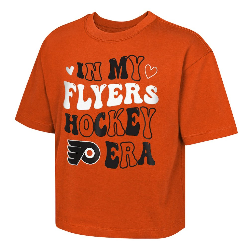 Philadelphia Flyers Outerstuff Girls Youth In My Era Boxy T-Shirt - Orange - NHL