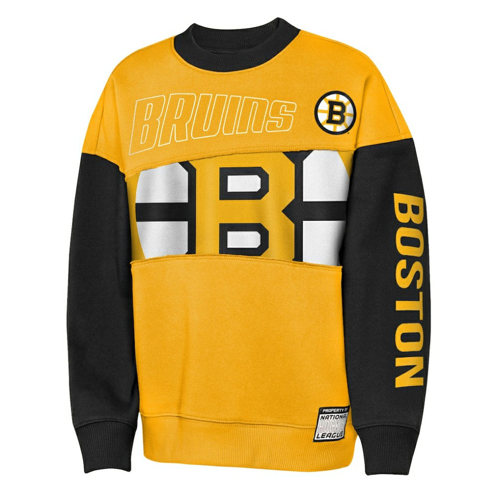 Boston Bruins Outerstuff Youth Impact Player Sweatshirt - Gold/Black - NHL