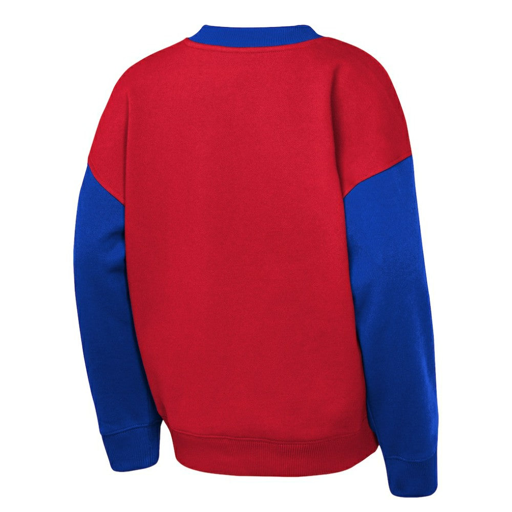 New York Rangers Outerstuff Youth Impact Player Sweatshirt - Red/Blue - NHL