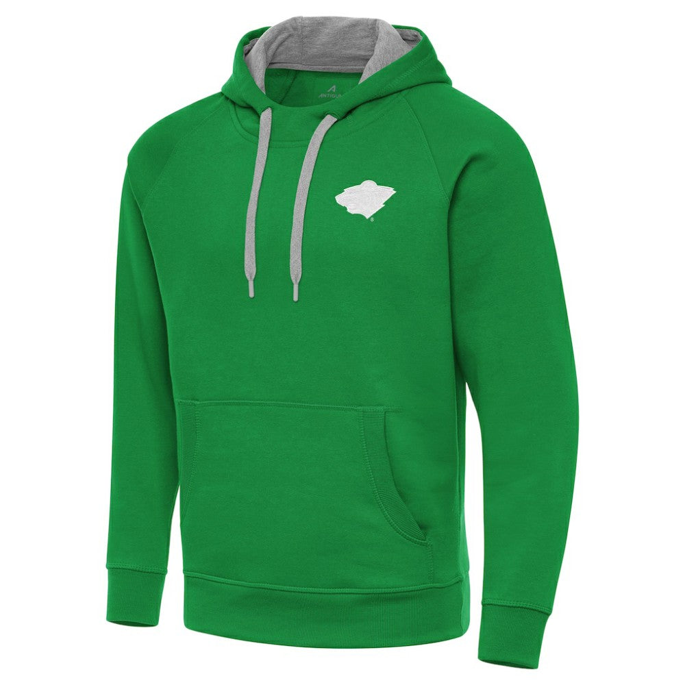 Minnesota Wild Antigua St. Patrick's Day Victory Pullover Hoodie - Kelly Green - NHL