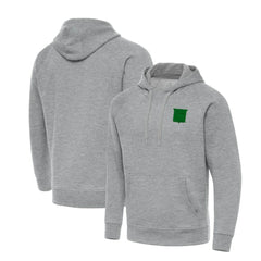 New York Rangers Antigua St. Patrick's Day Victory Pullover Hoodie - Heather Gray - NHL