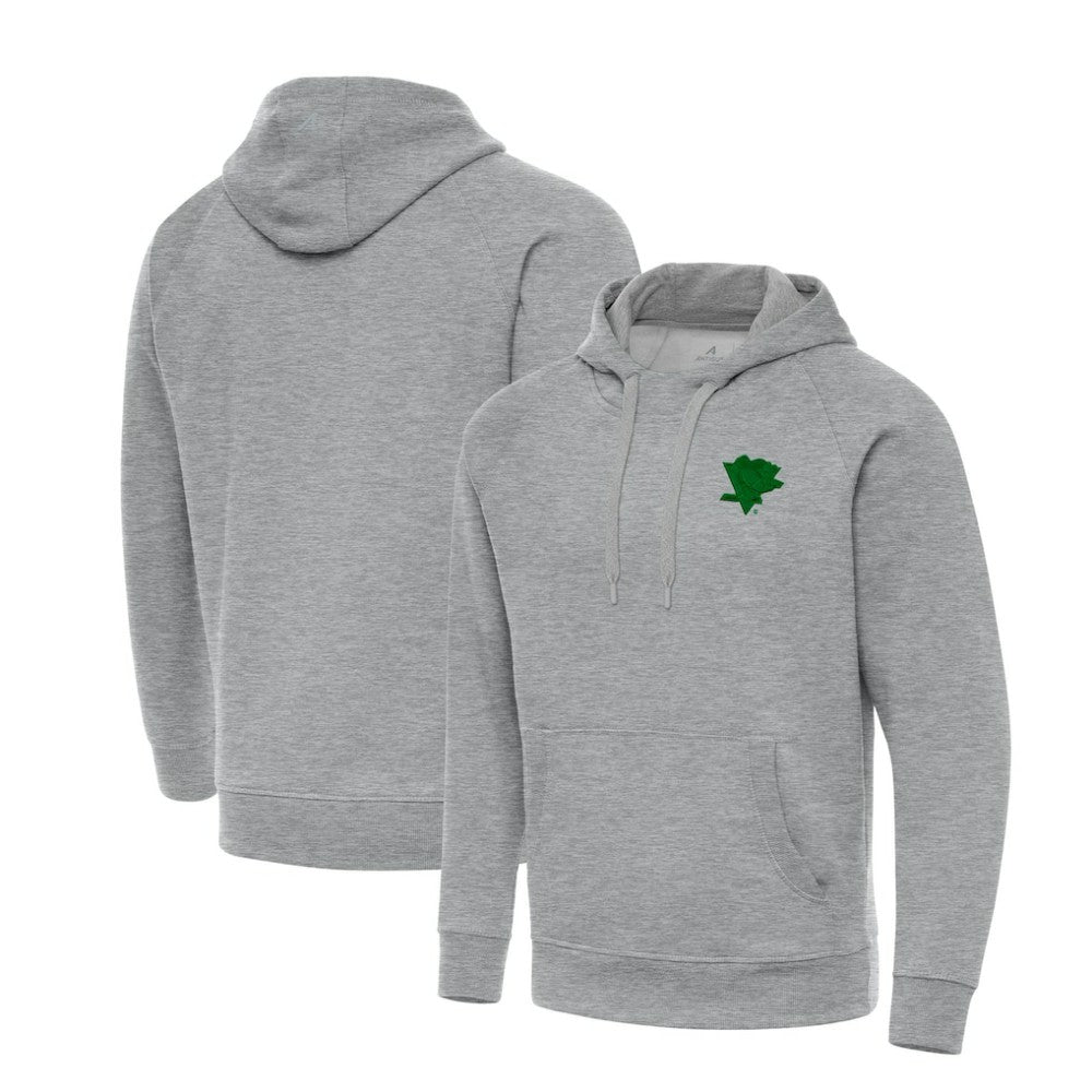 Pittsburgh Penguins Antigua St. Patrick's Day Victory Pullover Hoodie - Heather Gray - NHL