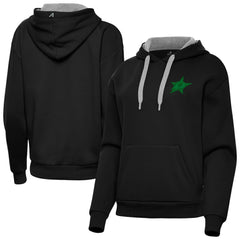 Dallas Stars Antigua Women's St. Patrick's Day Victory Pullover Hoodie - Black - NHL