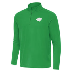 Minnesota Wild Antigua St. Patrick Intent Quarter-Zip Pullover Top - Kelly Green - NHL