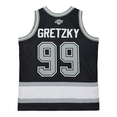 Wayne Gretzky Los Angeles Kings Mitchell & Ness Unisex Maxxed Out Fashion Basketball Jersey - Black - NHL