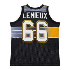 Mario Lemieux Pittsburgh Penguins Mitchell & Ness Unisex Maxxed Out Fashion Basketball Jersey - Black - NHL