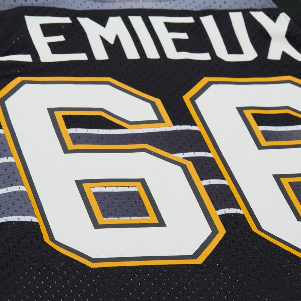 Mario Lemieux Pittsburgh Penguins Mitchell & Ness Unisex Maxxed Out Fashion Basketball Jersey - Black - NHL