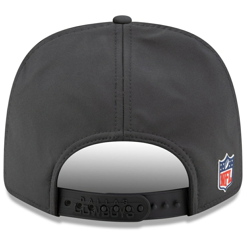 Dallas Cowboys New Era 2025 Sideline Cold Weather Split Panel 9FIFTY Snapback Hat Charcoal | NFL