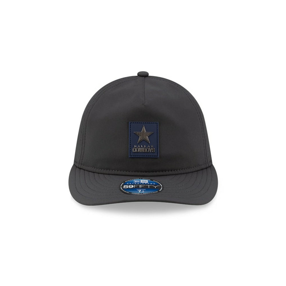 Dallas Cowboys New Era 2025 Sideline Cold Weather Retro Crown 59FIFTY Fitted Hat Charcoal | NFL