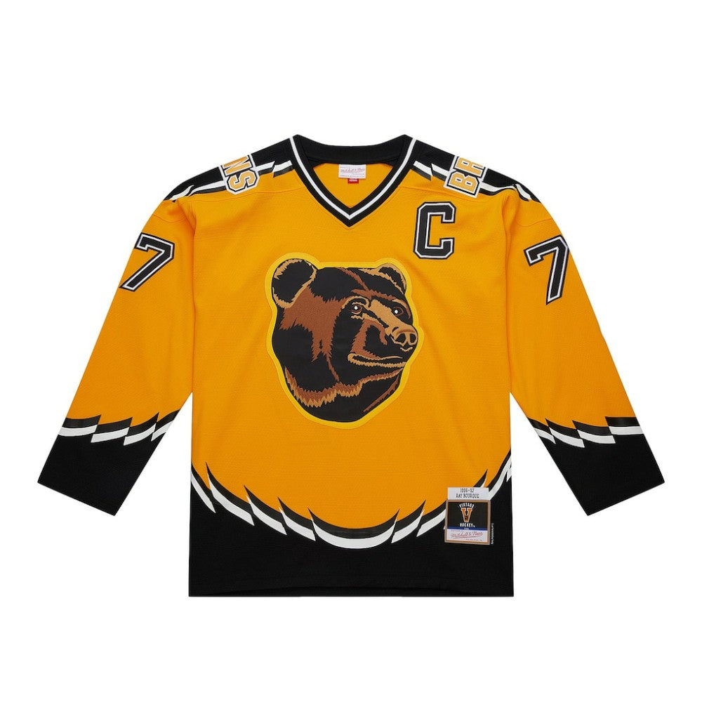 Ray Bourque Boston Bruins Mitchell & Ness 1996-97 Power Play Jersey - Gold - NHL
