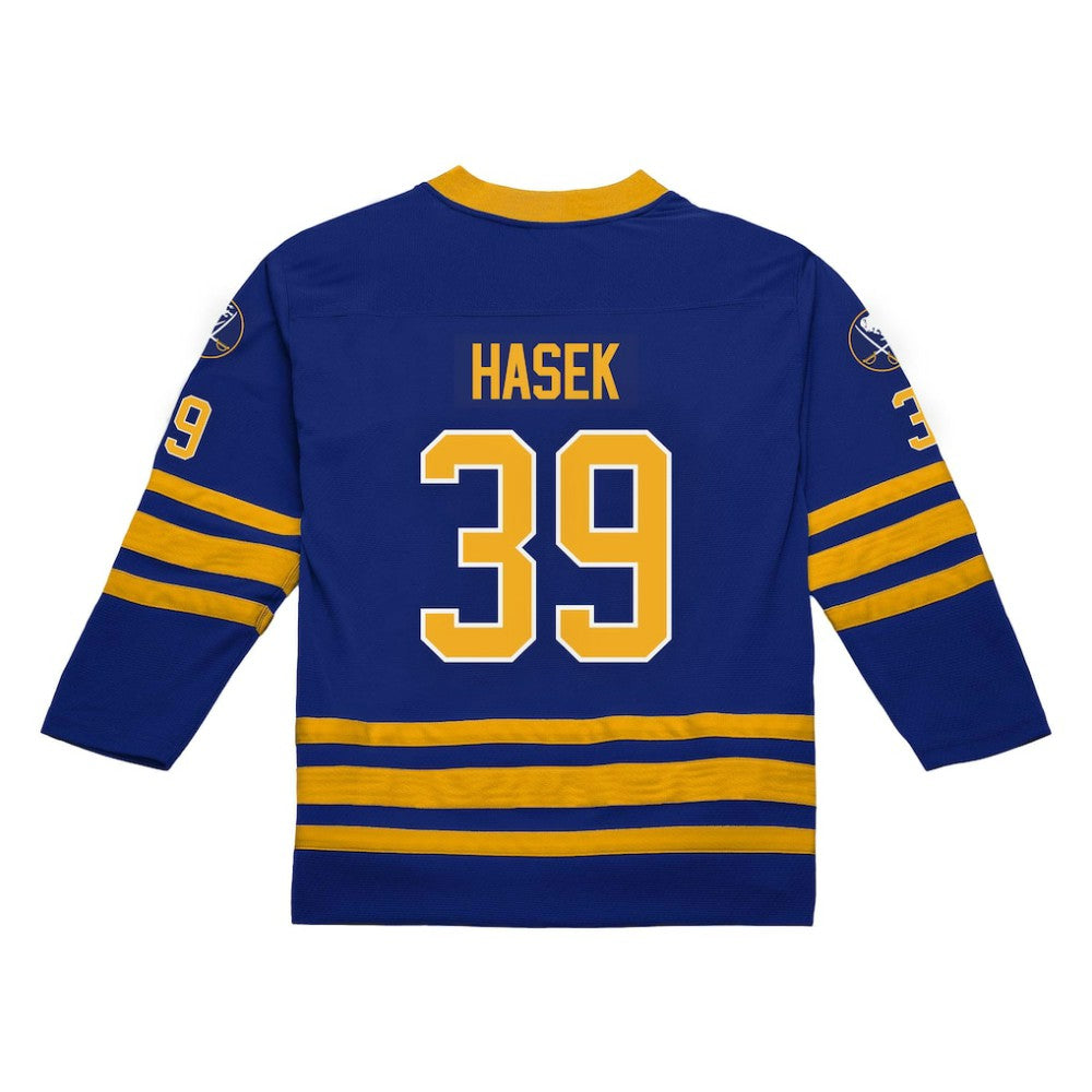 Dominik Hasek Buffalo Sabres Mitchell & Ness 1995-96 Power Play Jersey - Royal - NHL