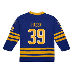 Dominik Hasek Buffalo Sabres Mitchell & Ness 1995-96 Power Play Jersey - Royal - NHL