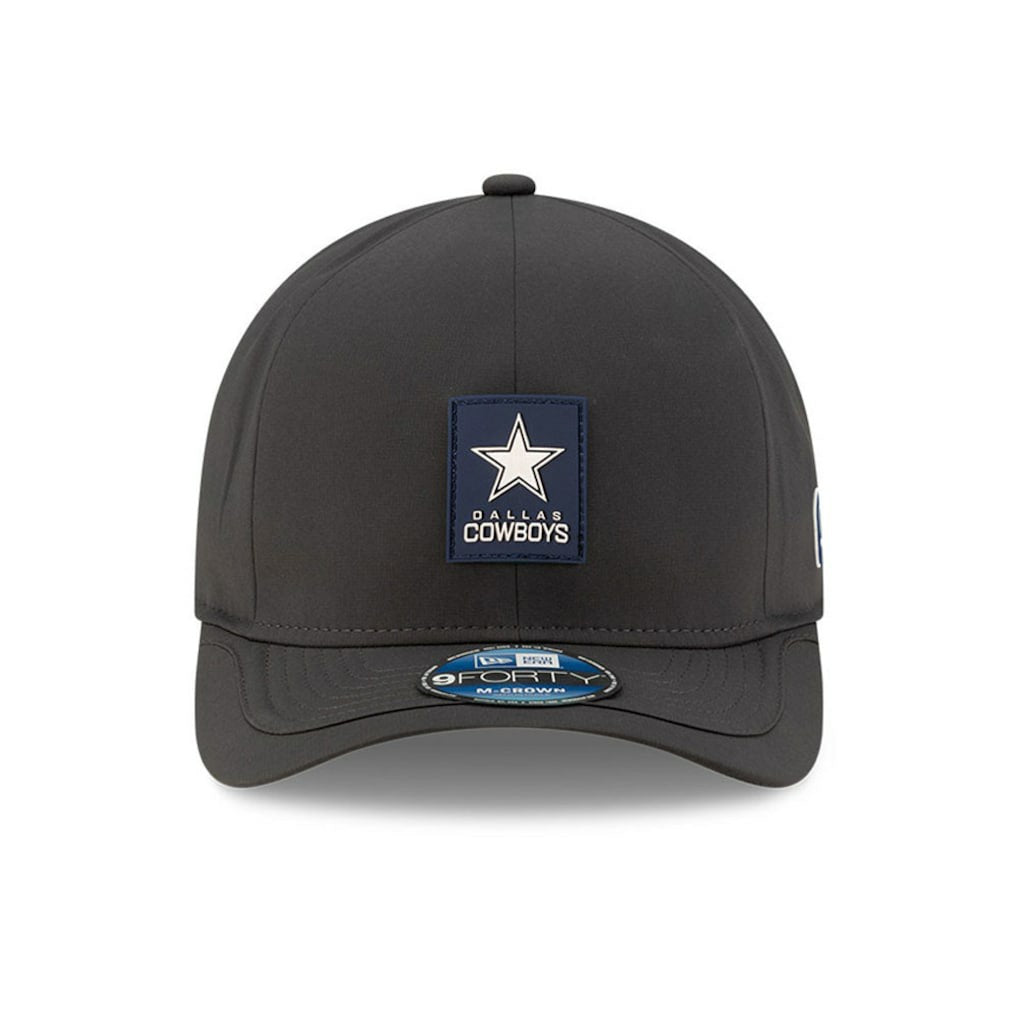 Dallas Cowboys New Era 2025 Sideline Cold Weather 9FORTY M-Crown Adjustable Hat Charcoal | NFL