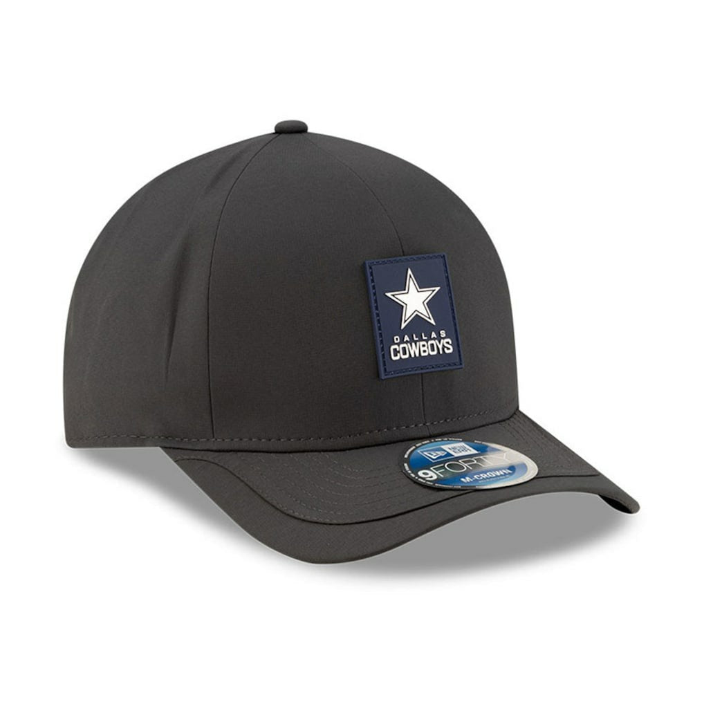 Dallas Cowboys New Era 2025 Sideline Cold Weather 9FORTY M-Crown Adjustable Hat Charcoal | NFL