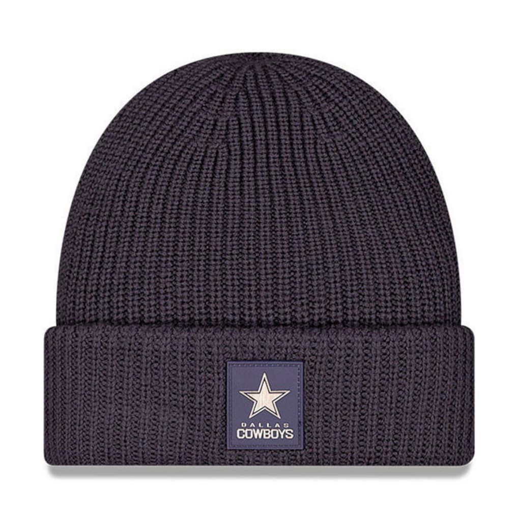 Dallas Cowboys New Era 2025 Sideline Cold Weather Cuffed Knit Hat Charcoal | NFL