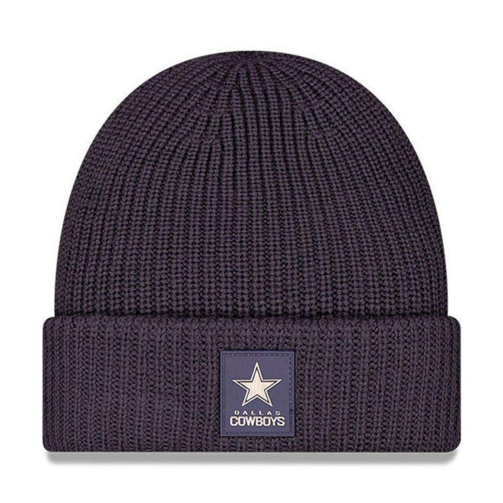 Dallas Cowboys New Era 2025 Sideline Cold Weather Cuffed Knit Hat Charcoal | NFL