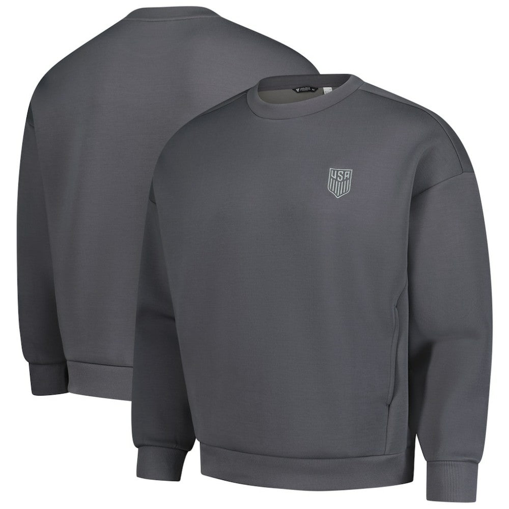 USMNT Levelwear Luxe Signature Lineage Tri-Blend Pullover Sweatshirt Gray - FIFA World CUP