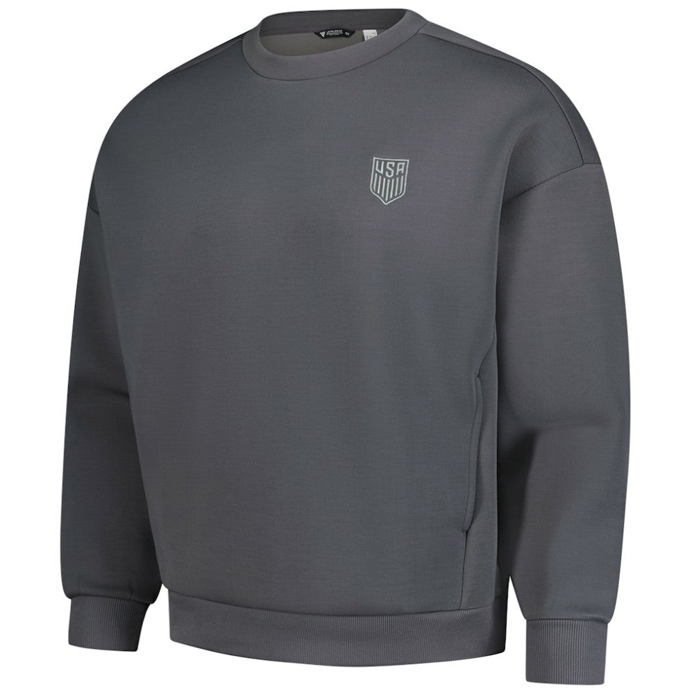 USMNT Levelwear Luxe Signature Lineage Tri-Blend Pullover Sweatshirt Gray - FIFA World CUP