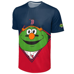 Boston Red Sox FOCO Big Logo Mascot T-Shirt - MLB