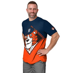 Detroit Tigers FOCO Big Logo Mascot T-Shirt - MLB