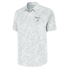 Atlanta Braves Antigua Palm Tree Spring Training Lush Button-Up Shirt - MLB