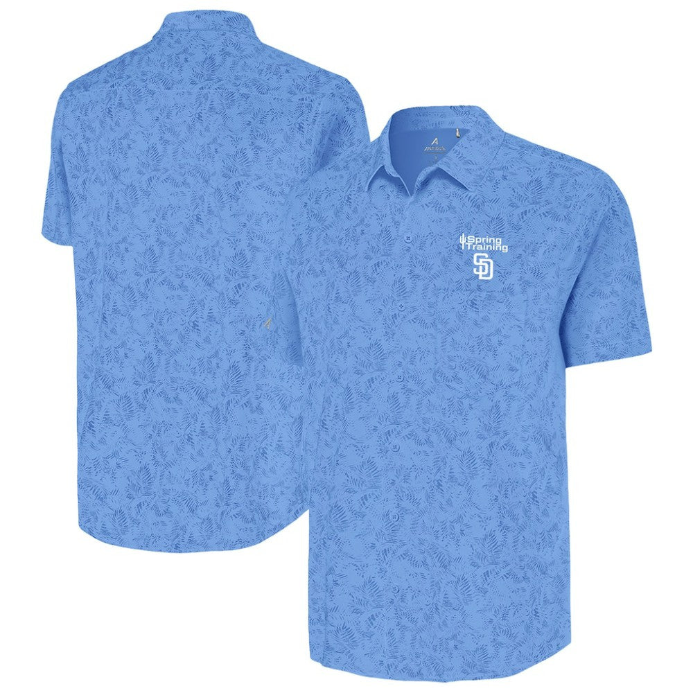 San Diego Padres Antigua Cactus Spring Training Lush Button-Up Shirt - MLB