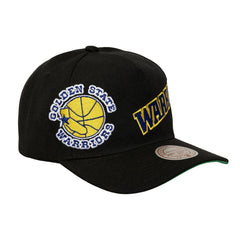 Golden State Warriors Busted Logo Wordmark Wrap-Around Pro Pinch Adjustable Hat Black - NBA