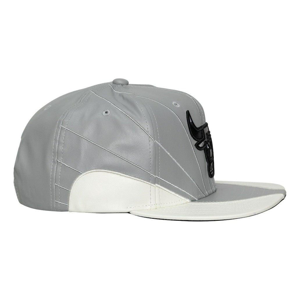 Chicago Bulls Day 12 Two-Tone Faux Leather Snapback Hat Gray/White - NBA