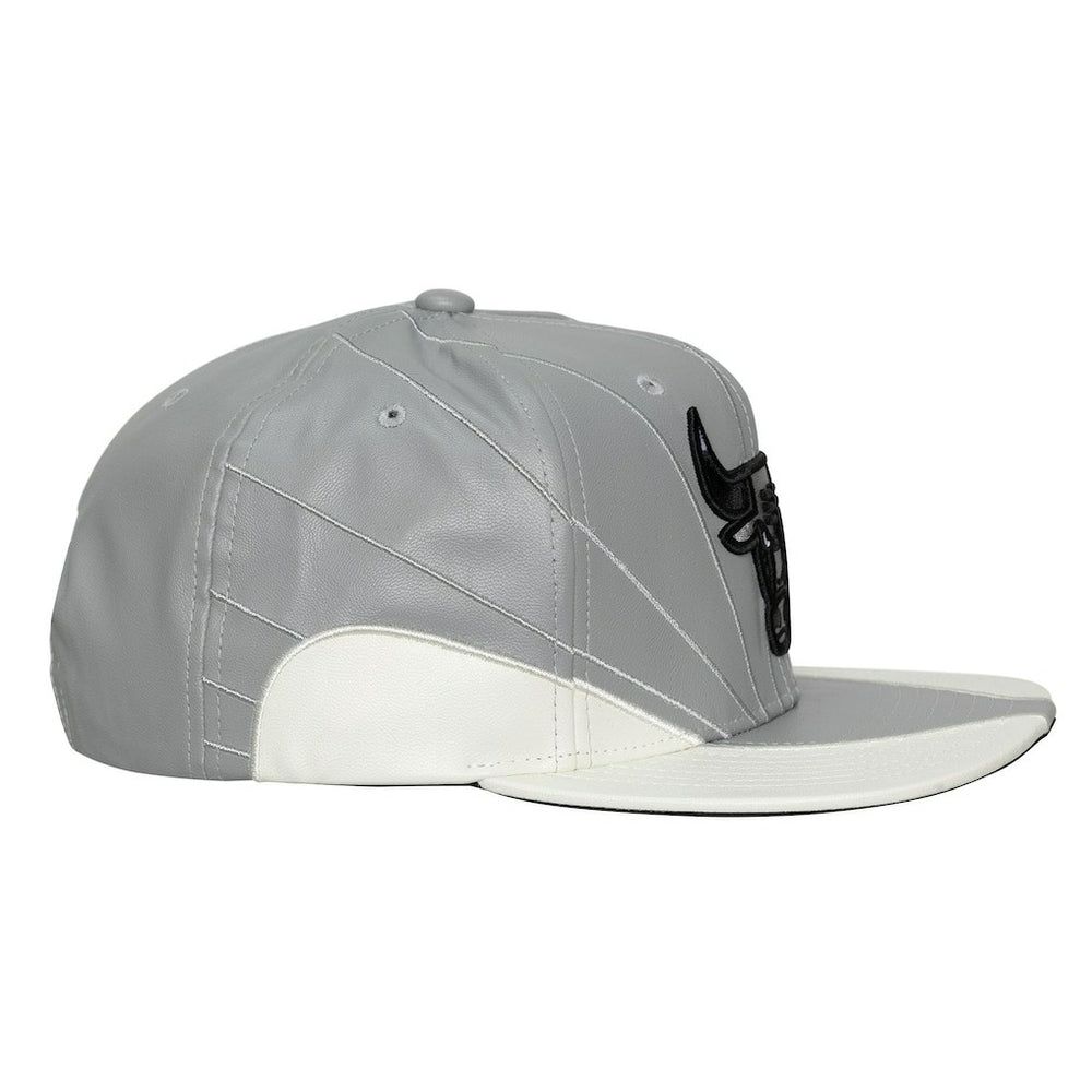 Chicago Bulls Day 12 Two-Tone Faux Leather Snapback Hat Gray/White - NBA