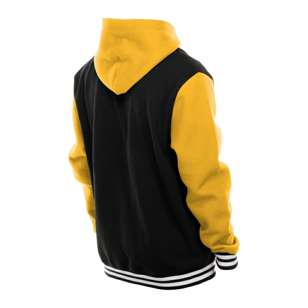 Boston Bruins New Era Full-Snap Fleece Hoodie Jacket - Black/Gold - NHL